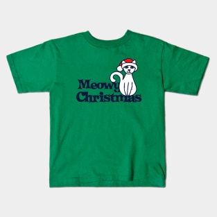 Meowy Christmas Kids T-Shirt